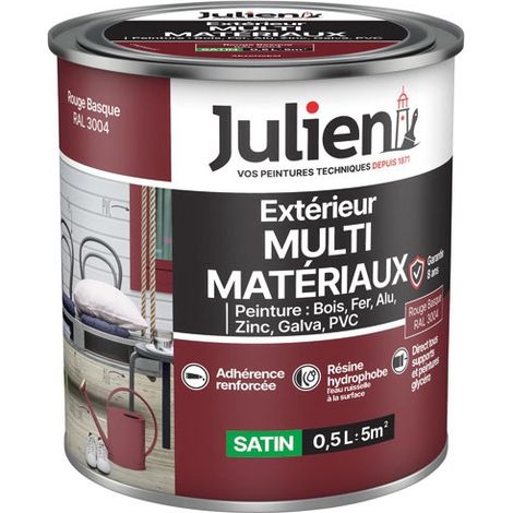 Vernice Julien Multi Materiali Rosso Basco 0,5l - Julien