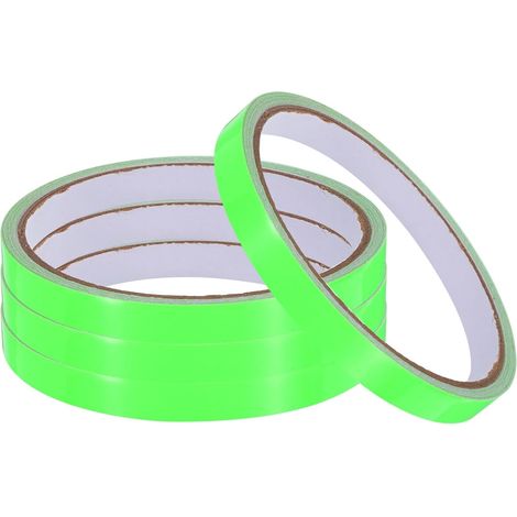 sourcing map 4 rouleaux de ruban adhésif fluorescent phosphorescent, 0,3 po x 9,8 pi, pour (1/5)