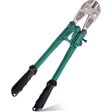 Cortapernos de 355 mm: alicates resistentes con resorte y mango suave y antideslizante para cortar metales blandos, pernos, vástagos de tornillos, remaches y cadenas. (1/5)