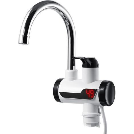 Robinet Mitigeur Électrique Cuisine Chauffage Chauffe-Eau Evier Bec LED Numérique Affichage-Ywey (1/5)