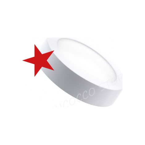 PANNELLO 12W PLAFONIERA faretto LED ROTONDO DA ESTERNO luce Calda 3200k (1/3)