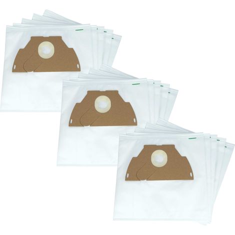 vhbw 30x Bolsa aspiradora compatible con Tornado TO 140 hasta año const. 08-2000, TO 170 / TO170 aspiradora - vellón micro, 28 cm x 21,5 cm, blanco