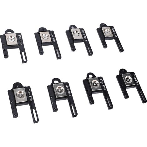 Kit de 8 supports de carrosserie magnétiques réglables pour crawler RC 1/8 et 1/10 (noir) (1/5)