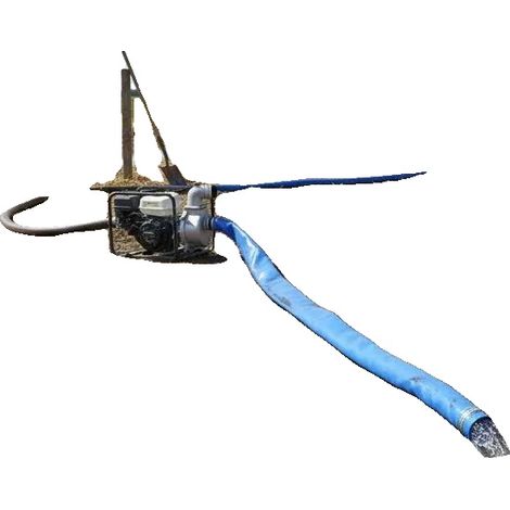 Tuyau d'eau, longueur de 50 m, matériau PVC, vert armée (1/2)