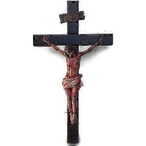Crucifix réaliste, croix murale réaliste représentant une plaie, pour la méditation. (1/5)