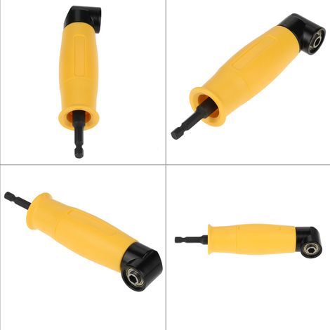 Lot de 5 Adaptateurs de Douille pour Visseuse, Prolongateur de Foret à Queue Hexagonale, Manchon à 90°, pour Angle Droit (1/5)
