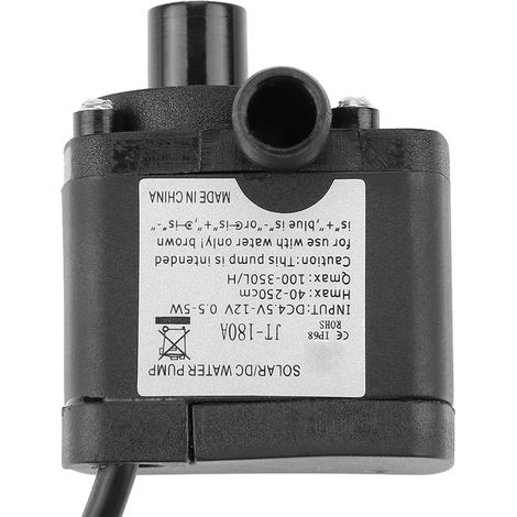 Mini pompe à eau CC sans balais pour refroidissement liquide d'ordinateur 12V -40℃ 100℃ (1/5)