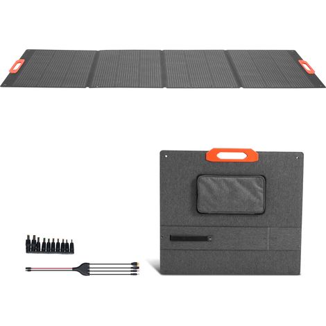 Mophorn Pannello Solare Monocristallino Pieghevole da 300 W, Pannello Solare Portatile ETFE ad Alta Efficienza, Uscita MC4, Porte USB, Impermeabile IP67 per Alimentazione Elettrica (1/5)