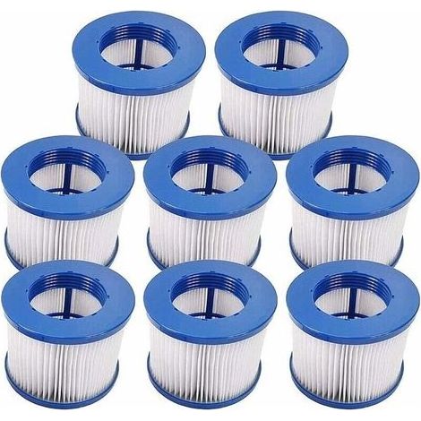 Lot de 8 Cartouches Filtre Spa Infinite a Visser,Filtre Spa A Visser,Filtre 75 x 100 mm,Filtre Spa pour Lumix Vissable,Cartouche filtrante pour Clever Spa,Filtre pour Spa FL31220(8pcs) (1/4)