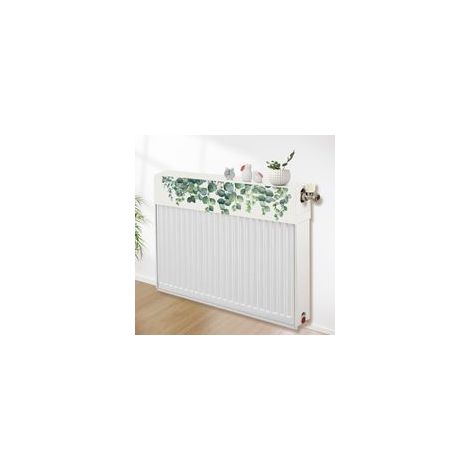 Cache-radiateur en polyester pour système de chauffage domestique, tissu lavable résistant à la poussière avec motif simple, (180 cm)