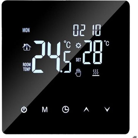 Thermostat Sans Fil - Pour Chauffage Au Sol - Écran Tactile LCD - Programmable WiFi - 1 Pièce (1/5)