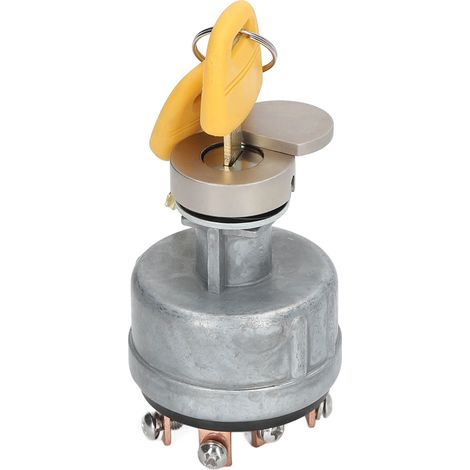 Contacteur de démarrage avec clé et cache pour pelle Kato HD200, interrupteur d'allumage de rechange, modèle CG-08-007, pièce de rechange robuste. (1/5)