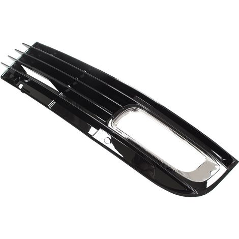 Audi A8 D3 FL 08-10 Con parrilla hal贸gena en parachoques negro + cromo izquierda (1/2)