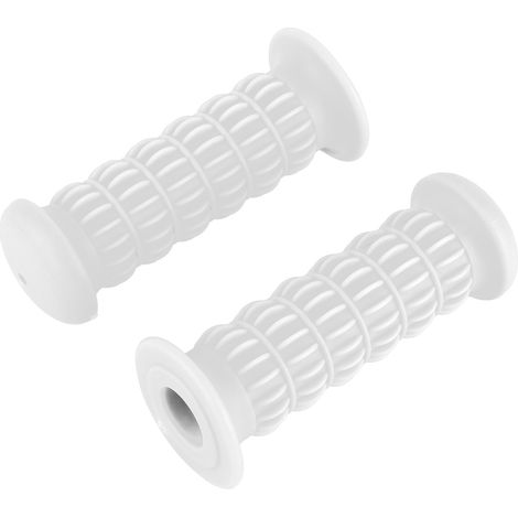 Poignée universelle en caoutchouc pour guidon de moto, 25-28mm, blanche (1/5)