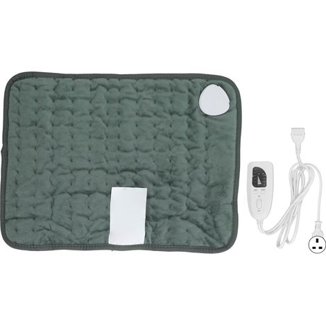 Coussin chauffant électrique pelucheux 6 niveaux de température minuterie intelligente prise UK 220V (1/5)