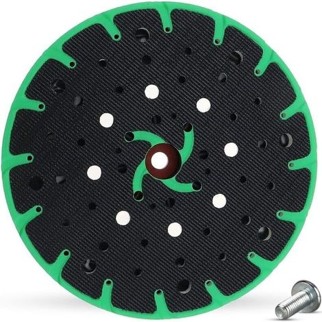 Plateau de ponçage 150 mm – Compatible ponceuses excentriques Festool – Aspiration efficace – Pour surfaces planes et incurvées (1/5)