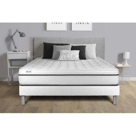 Matratzenset VITAL SPA 180 x 200 cm Bettrahmen Kit weiß