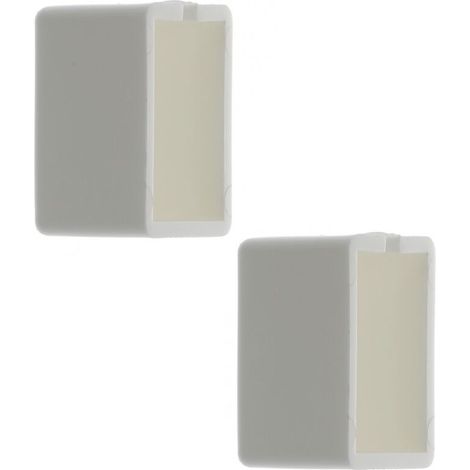 2x Embout de rail de tringle à rideaux 24 x 16mm en polyamide blanc Accessoire Jonction Fenêtre Store Baie vitrée Ouverture Fermeture (1/3)