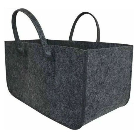Panier à bûches et sac à bûches Bois de Chauffage Porte-bûches Toile cheminée Bois Sac de Transport Extra Grand Porte-Bois de Chauffage paniers de Bois de Chauffage intérieurs pour Camping Sac En Feut (1/5)