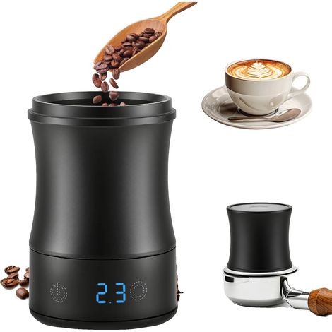 Balanza para café, vaso medidor 2 en 1, pantalla LED, color negro. (1/2)