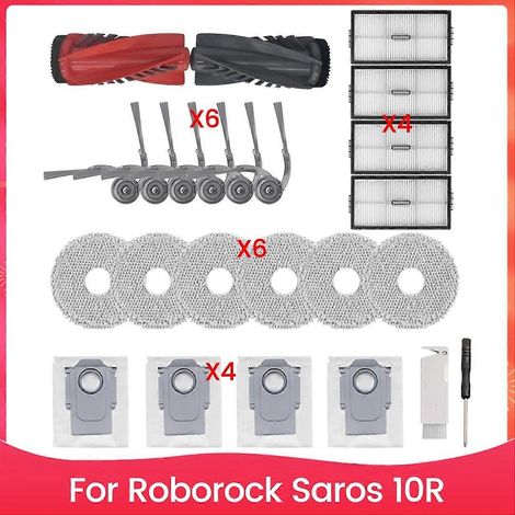 Kit d'accessoires de rechange pour aspirateur robot Roborock Saros 10R (1/5)