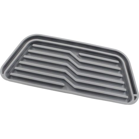 Vassoio raccogligocce in silicone antiscivolo, per il modello - Quadrato grigio