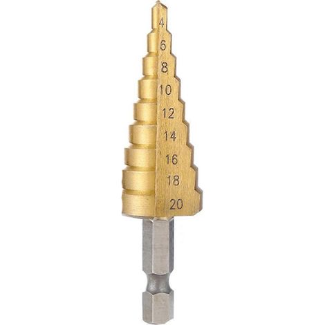 4-20 mm HSS-Stufenbohrer mit gerader Nut (1/5)