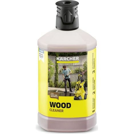 KARCHER Detergente per legno 3 in 1 - Tappo adatto al sistema Plug n'Clean RM 612 - Dimensioni della confezione: 1 l - Confezione da: 6 Pezzo(i) - Peso: 1 kg (1/5)