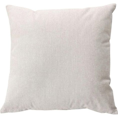 Coussin Déco Uni "Dune" 40x40cm Écru (1/2)