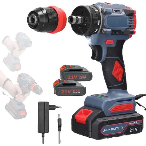 Visseuse Électrique, 55Nm de Couple, Moteur Sans Balais, Avec 2×Batterie (1/2)