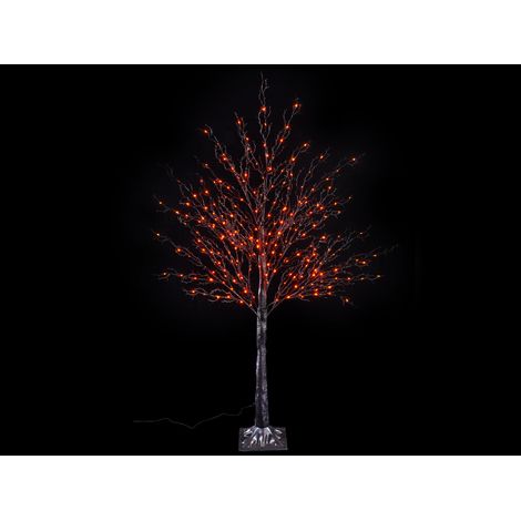 Alberi luminosi natalizi m 1,30 H con 250 LED arancio, 50 rami. Adatti per vetrine natalizie e allestimenti scenografici di Halloween, M 1,30 H