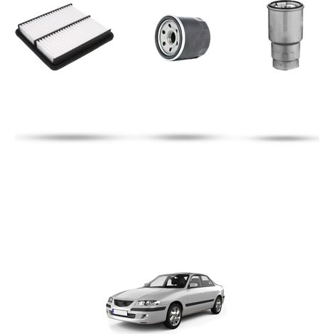 Kit tagliando 3 filtri compatibile con Mazda 626 V 2.0 TDI 81kw dal 2000 (1/4)