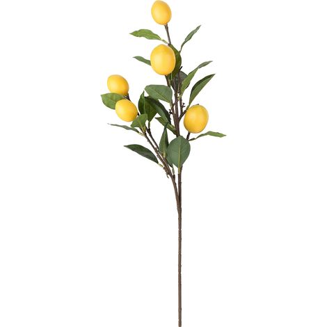 Branches de citrons artificiels, faux citrons avec tige, décoration de cuisine ou de style champêtre, 67 cm (1/3)