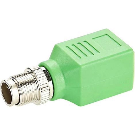 Adaptateur M12 X-Coded 8 broches vers RJ45 IP67 Connecteur Ethernet industriel blindé Cat6 M12 vers RJ45 PCM-HD-0082 (1/5)