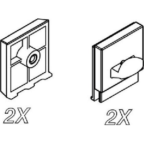 Kit Sgancio Anta per Box Doccia Hexa Samo