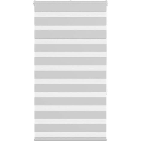 Doppelrollo Hellgrau 70x150 cm Stoffbreite 65,9 cm Polyester