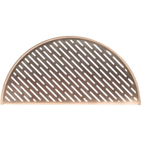 Kamado Joe Halbrunde Platte Edelstahl 45,7x22,8 cm