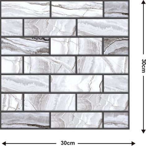 5 Pièces Autocollants muraux 3D autocollants pour chambre à coucher - Papier peint mousse décoratif pour fond de mur (1/2)