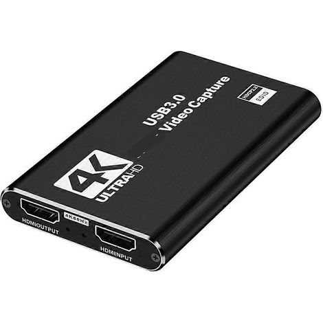 4K-HDMI-kompatible Spielvideoaufnahmekarte mit USB 3.0-Mikrofon für Live-Streaming (1/5)