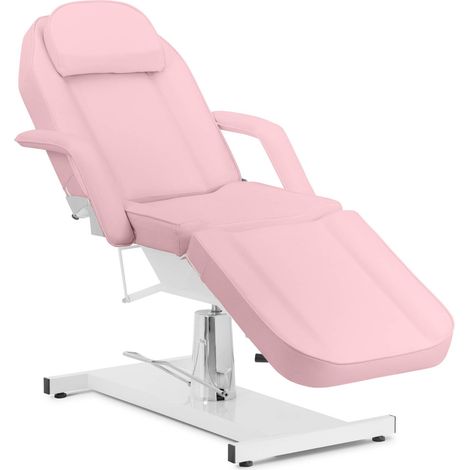 Physa – Fauteuil relax rose 200 kg – PVC rembourré cuir synthétique – Hauteur réglable 66-76 cm – Dossier inclinable 0-30°