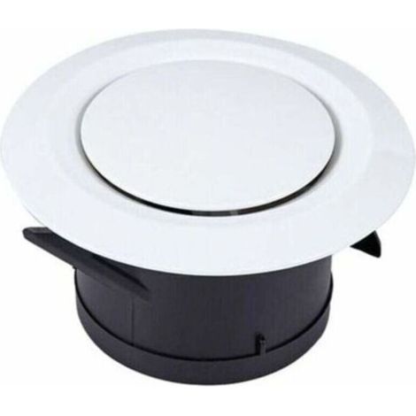 Orifices d'aspiration et de soufflage Diffuseurs à 100 disques - Grille de ventilation ronde en plastique réglable - Ventilation par ventilateur (1/4)