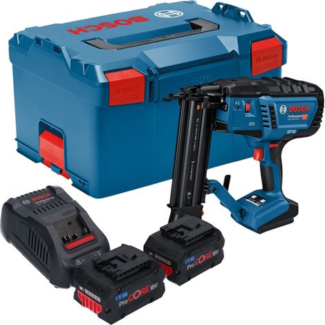 Chiodatrice a batteria Bosch GNH 18V-50 M Professional 18 V 16 - 50 mm + 2 batterie ProCORE da 8,0 Ah + caricabatterie + L-Boxx (1/5)