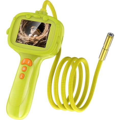 1 endoscope pour enfants, caméra serpent étanche IP67, écran HD 2,4 pouces, 8 LED, 200 W, angle 178°, usage scientifique éducatif (1/5)