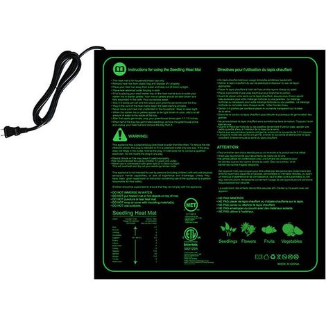 50x50CM Seedling Heating Mat: This waterproof and durable seedling heating mat is suitable for indoor hydroponics and seed germination in winter.