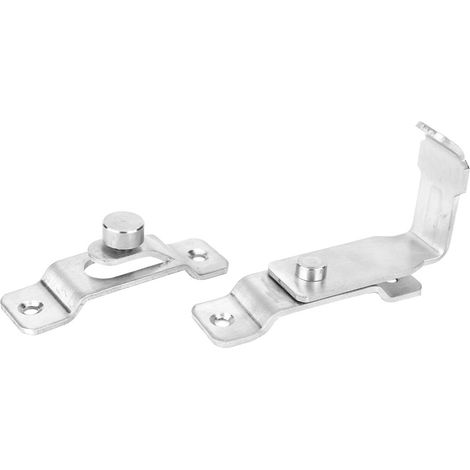 Loquet de porte à angle droit de 90 degrés en acier inoxydable avec surface brossée pour chambre anti-effraction