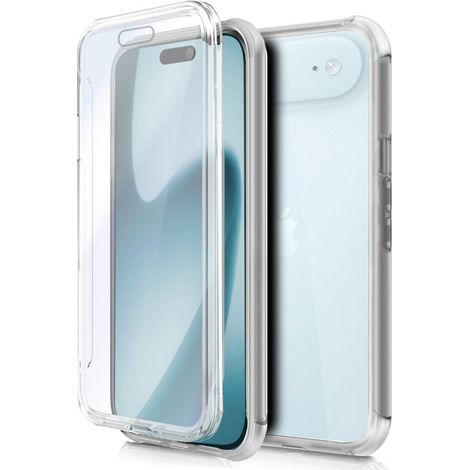 Funda COOL Silicona 3D para iPhone Air (Transparente Frontal + Trasera)