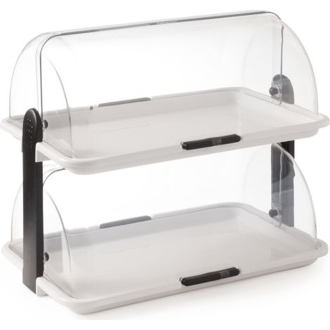 Vitrina buffet con tapa enrollable doble 380 x 260 x 355 mm - Hendi 871768