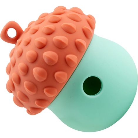 Hundeleckerli-Spielzeug – leicht zu reinigendes Trainingsspielzeug  Snackball für kleine Hunde mit Zahnpflegefunktion, interaktiver eichelförmiger Intelligenz-Futterspender, geeignet für Indoor-Spiel,