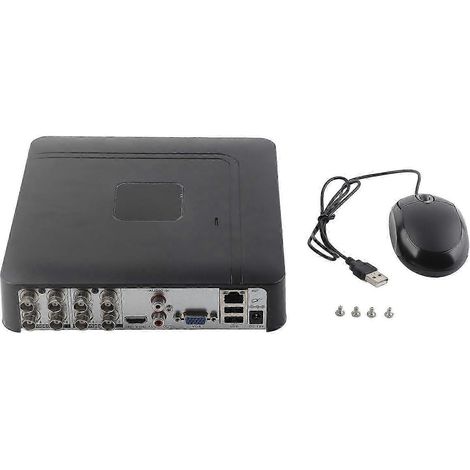 Système de vidéosurveillance 5 en 1 avec enregistreur vidéo numérique (DVR/NVR) 8 canaux compatible avec les caméras de surveillance AHD CVI et TVI. (1/5)