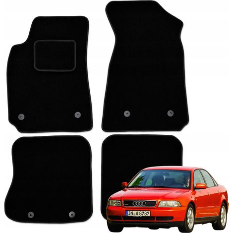 Velours-Fußmatten für Audi A4 B5 (1994–2001), passgenaue Matten B (1/4)